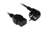 Netzkabel International Schuko 90° - C19