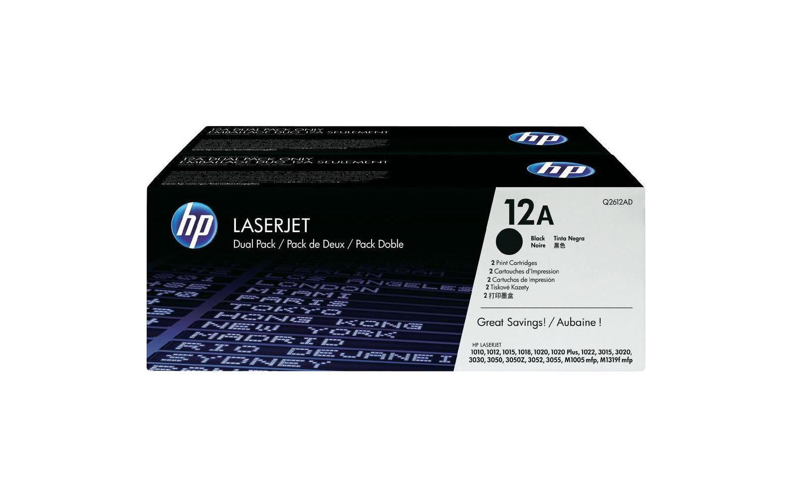 HP Toner 12A - Black 2er-Pack (Q2612AD)