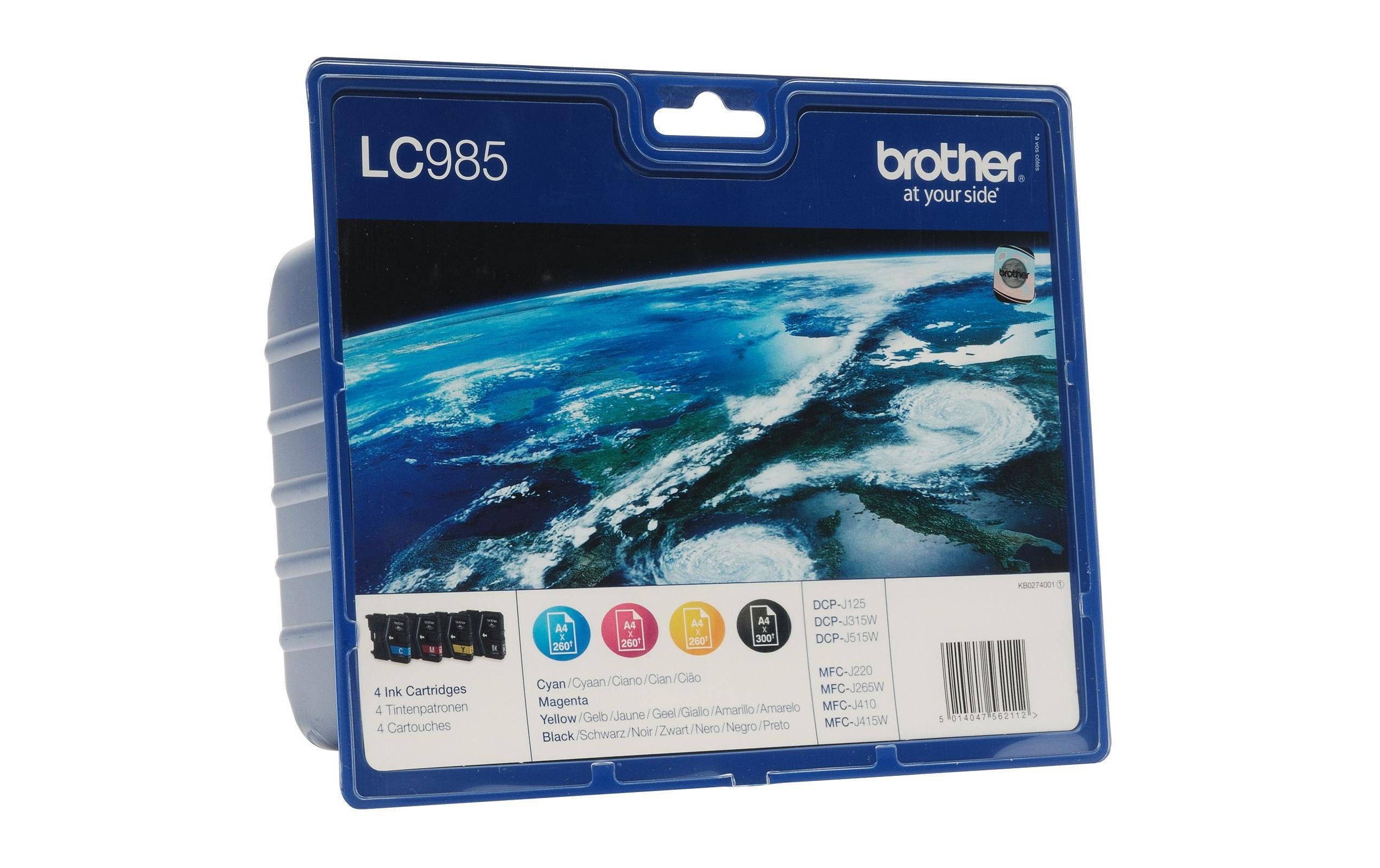 Brother Kombipack,4 Patronen, LC-985VALBP