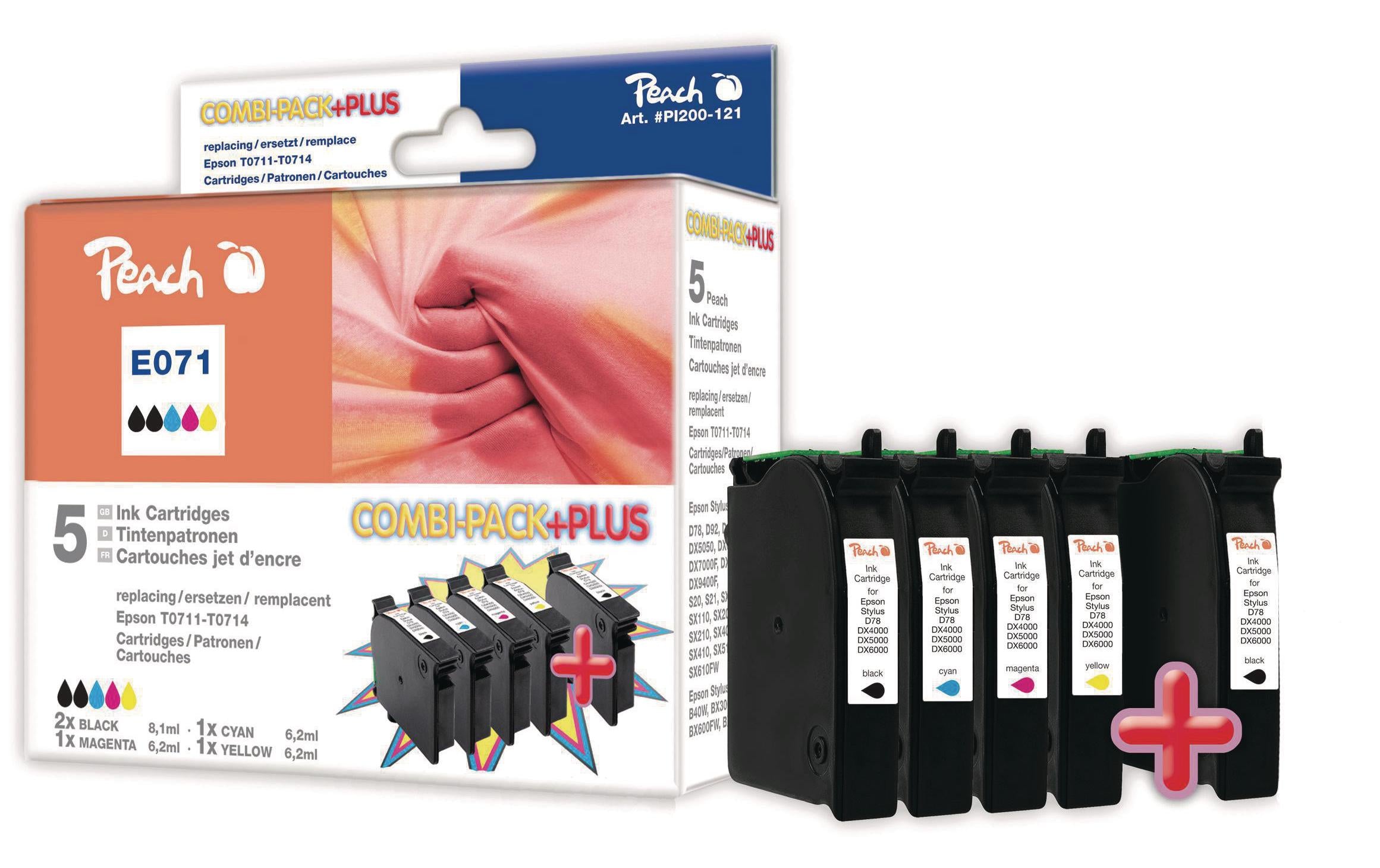 Peach Tinte EpsonT0715/T0895 MultiPack Plus