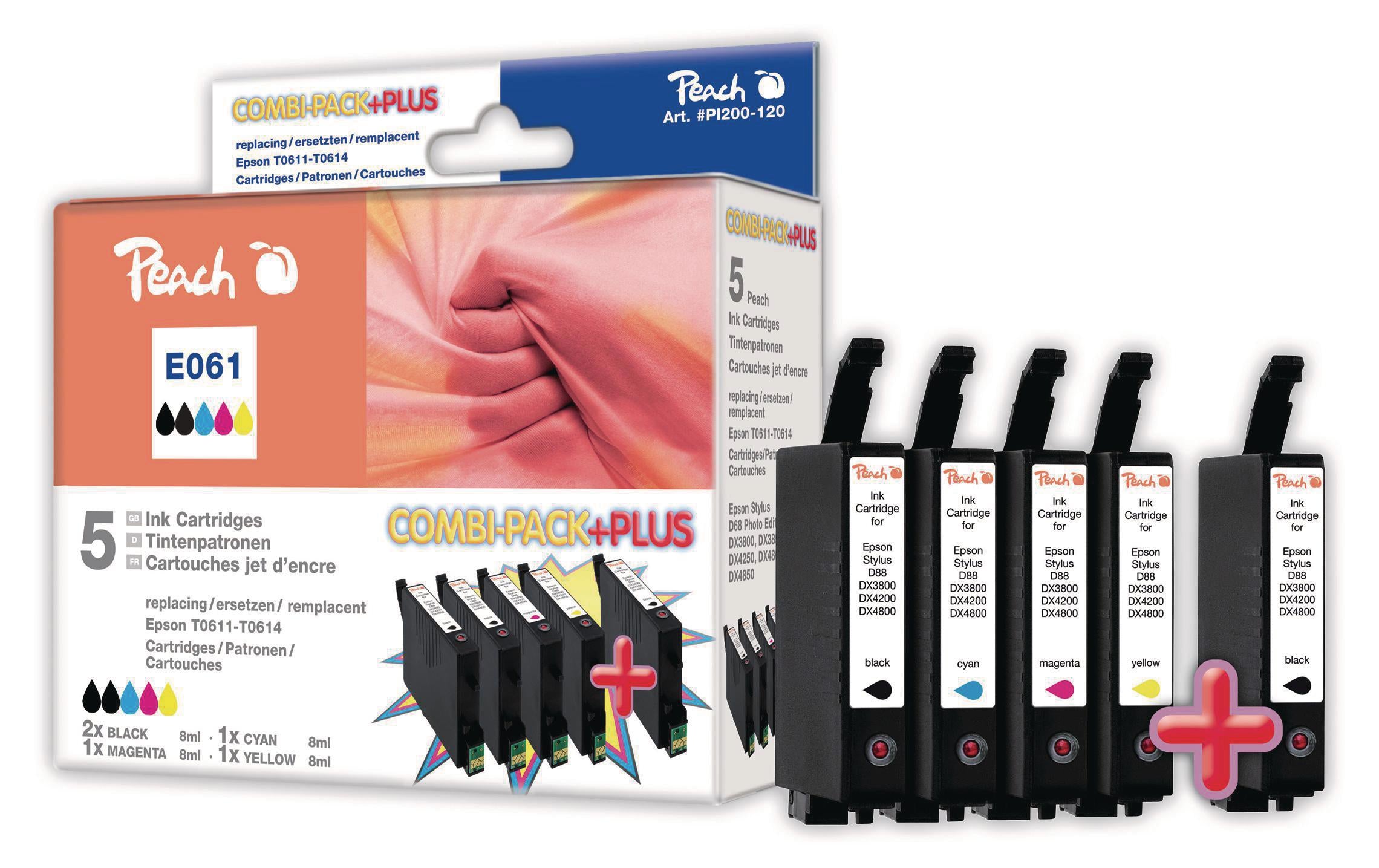 Peach Tinte Epson Combi Pack Plus T0611