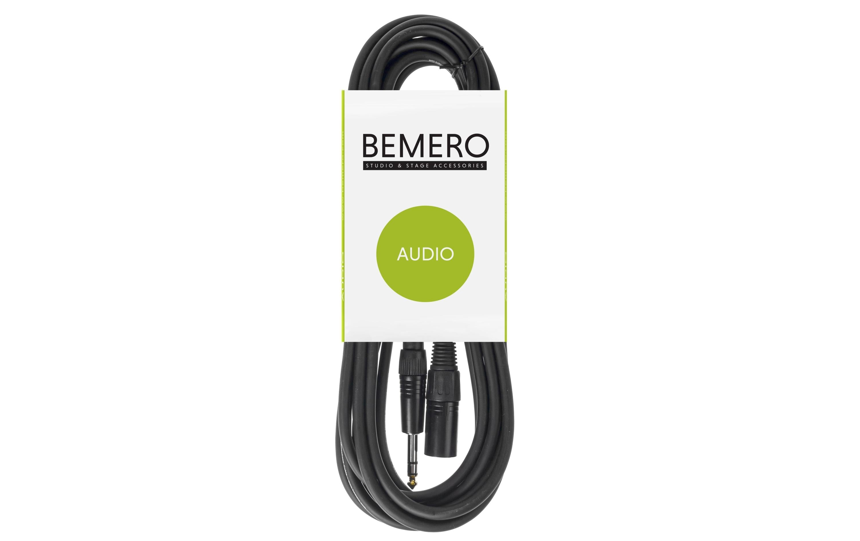 Bemero BAC4115-300BK XLRm-6.3 Klinken 3m