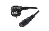 Netzkabel International Schuko 90° - C13