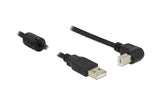 USB2.0-Kabel A-B: 50cm, schwarz