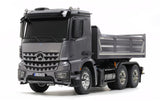 Tamiya MB Arocs Tipper Red / Silver painted