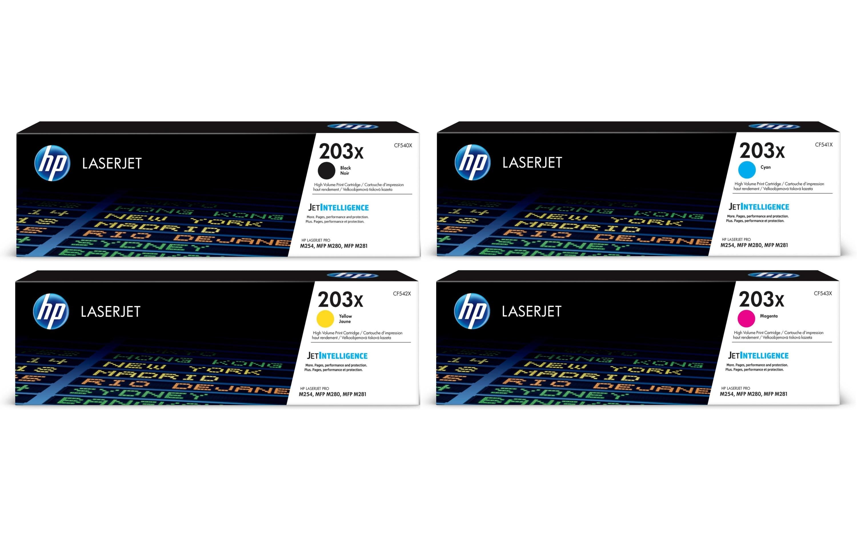 HP, Rainbow Kit Nr. 203X (CF540X-CF543X) BL