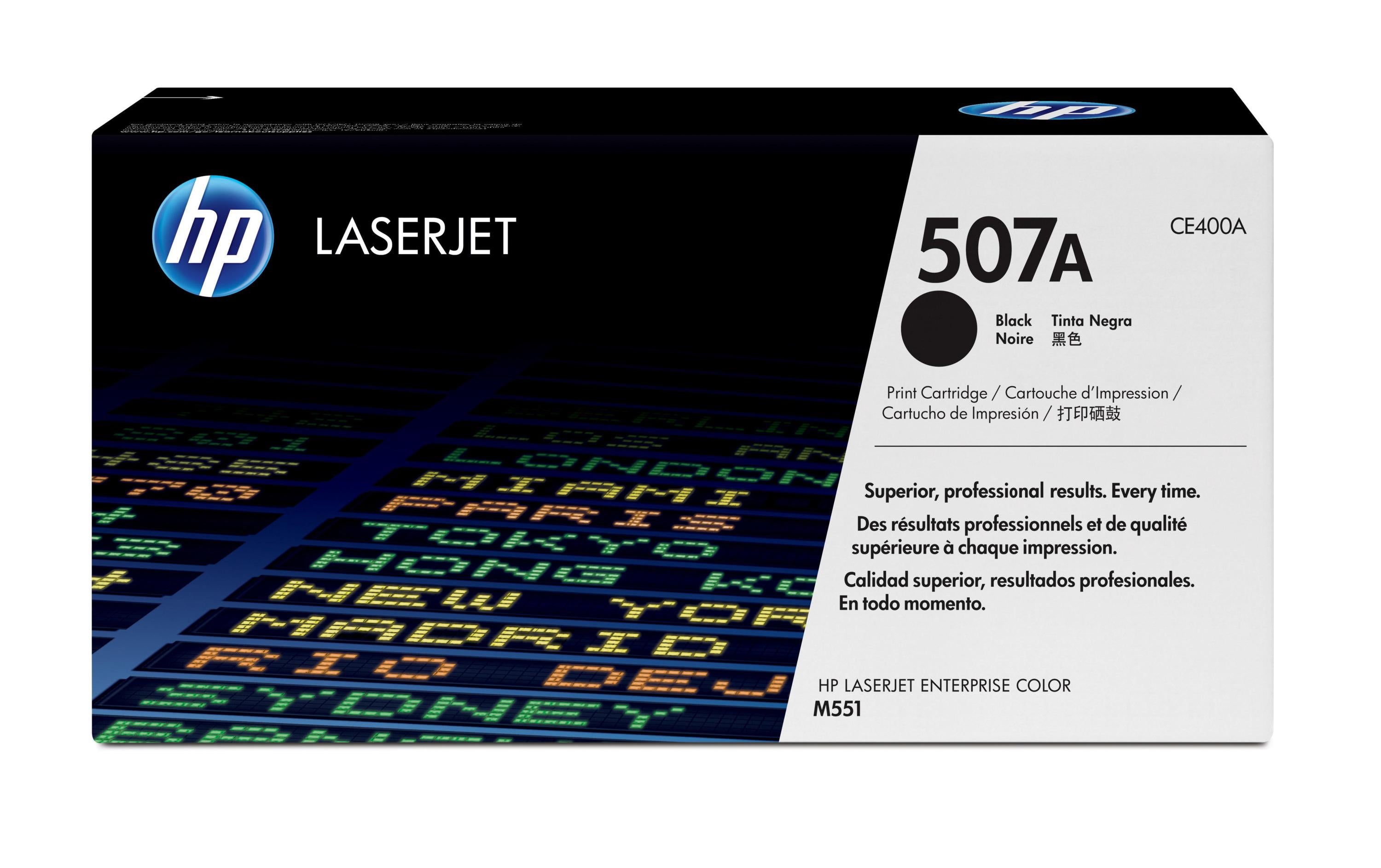 HP, Toner Nr. 507A (CE400A) Black
