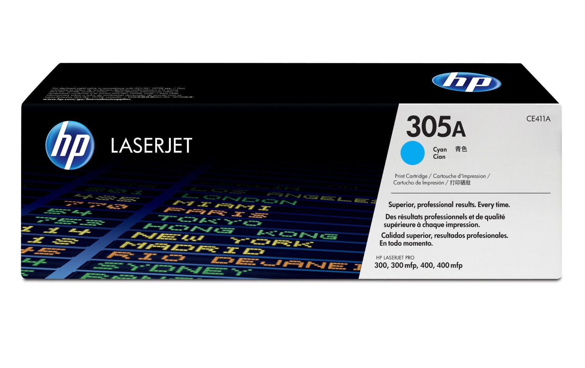 HP, Toner Nr. 305A (CE411A) Cyan