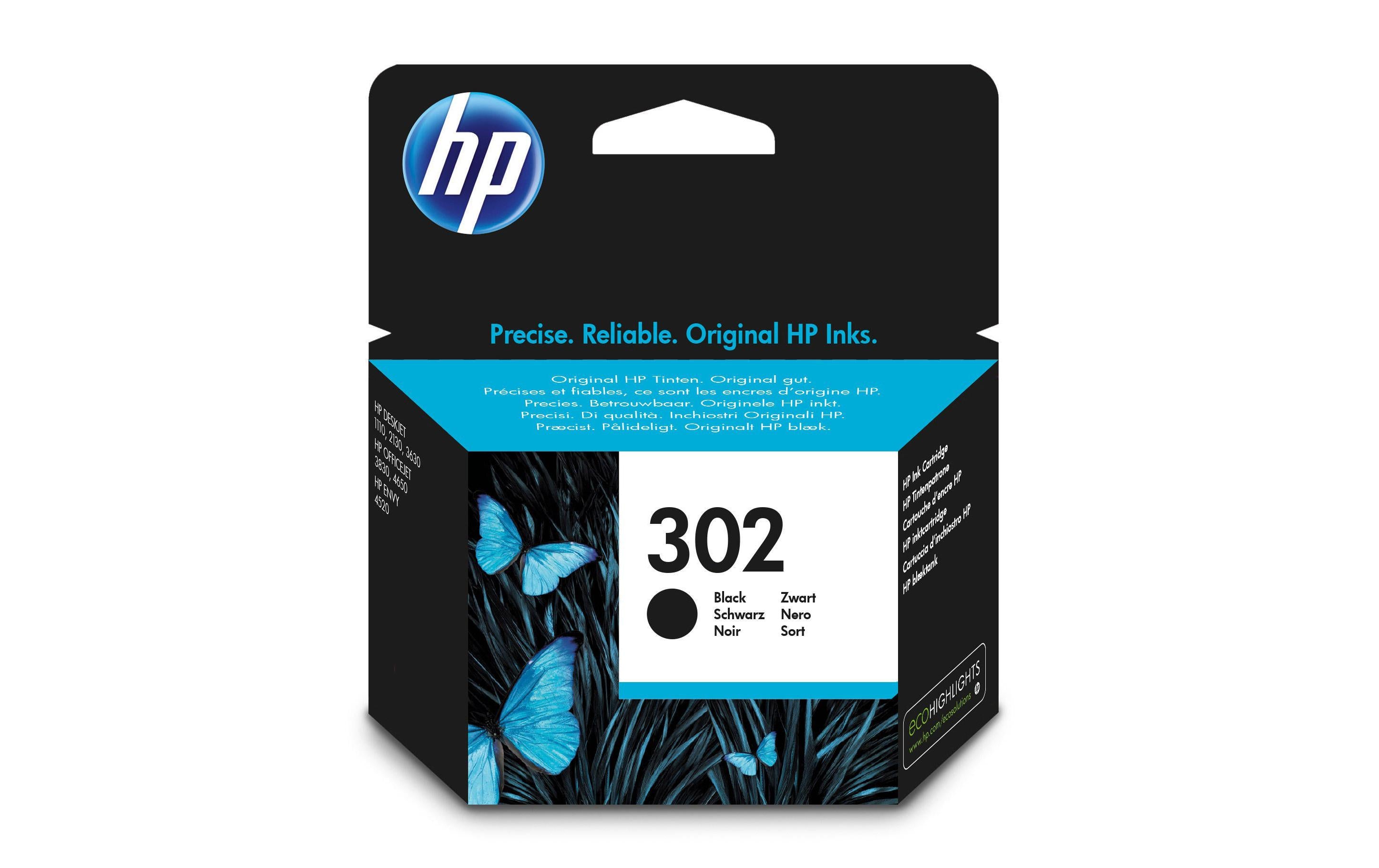 HP, Tinte Nr. 302 (F6U66AE) Black
