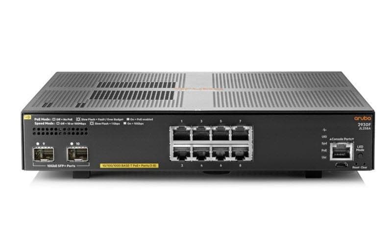 HP 2930F-8G-PoE+-2SFP+: 8 Port L3 Switch