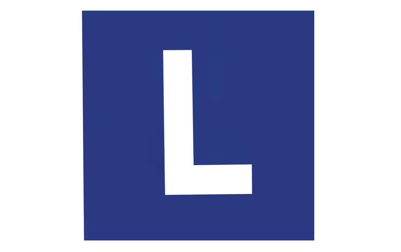 L-Schild Auto