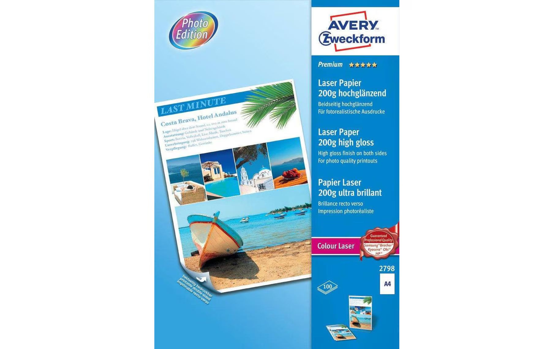 Avery Zweckform Premium Colour Laser Papier