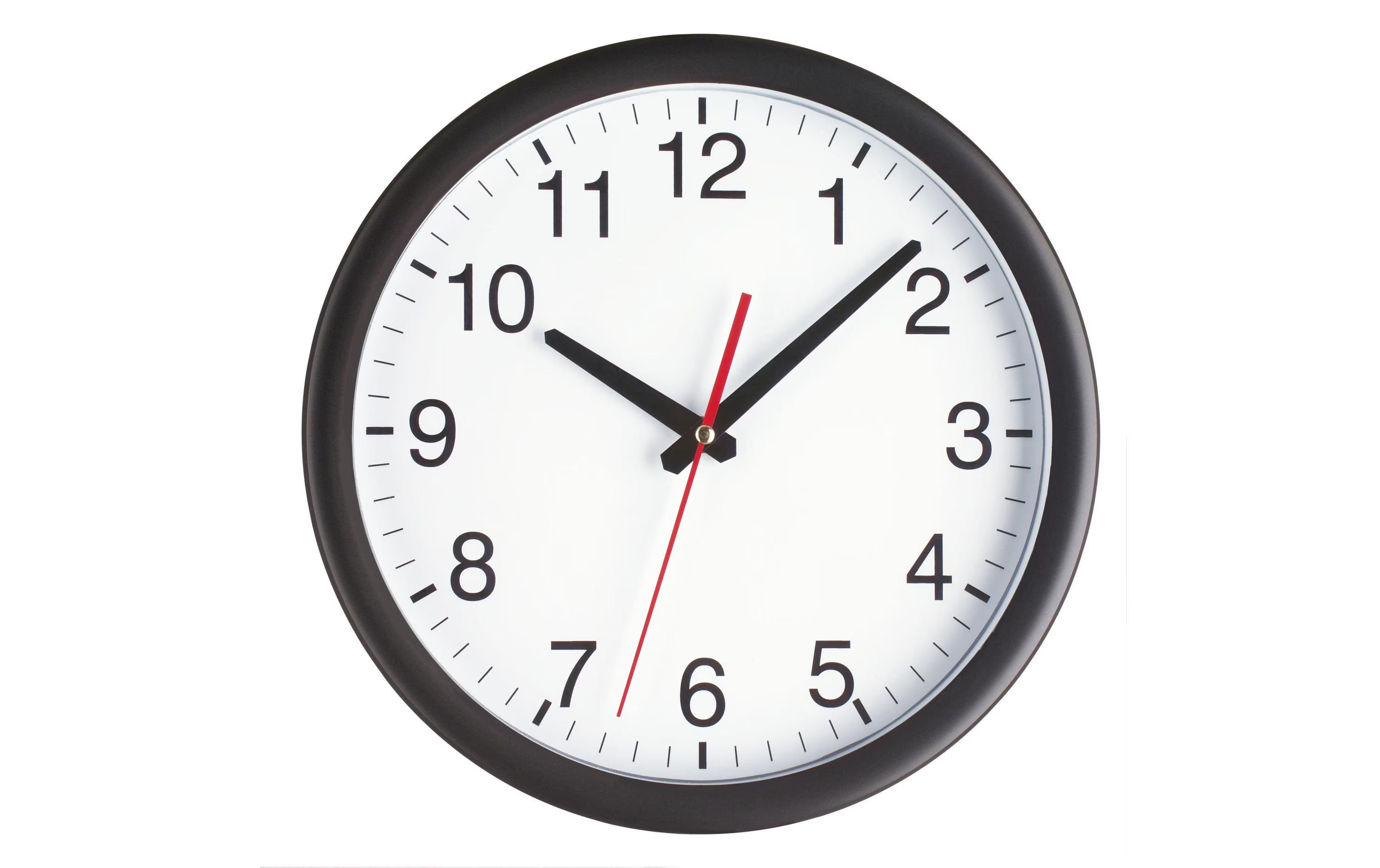 TFA Wanduhr, schwarz-weiss