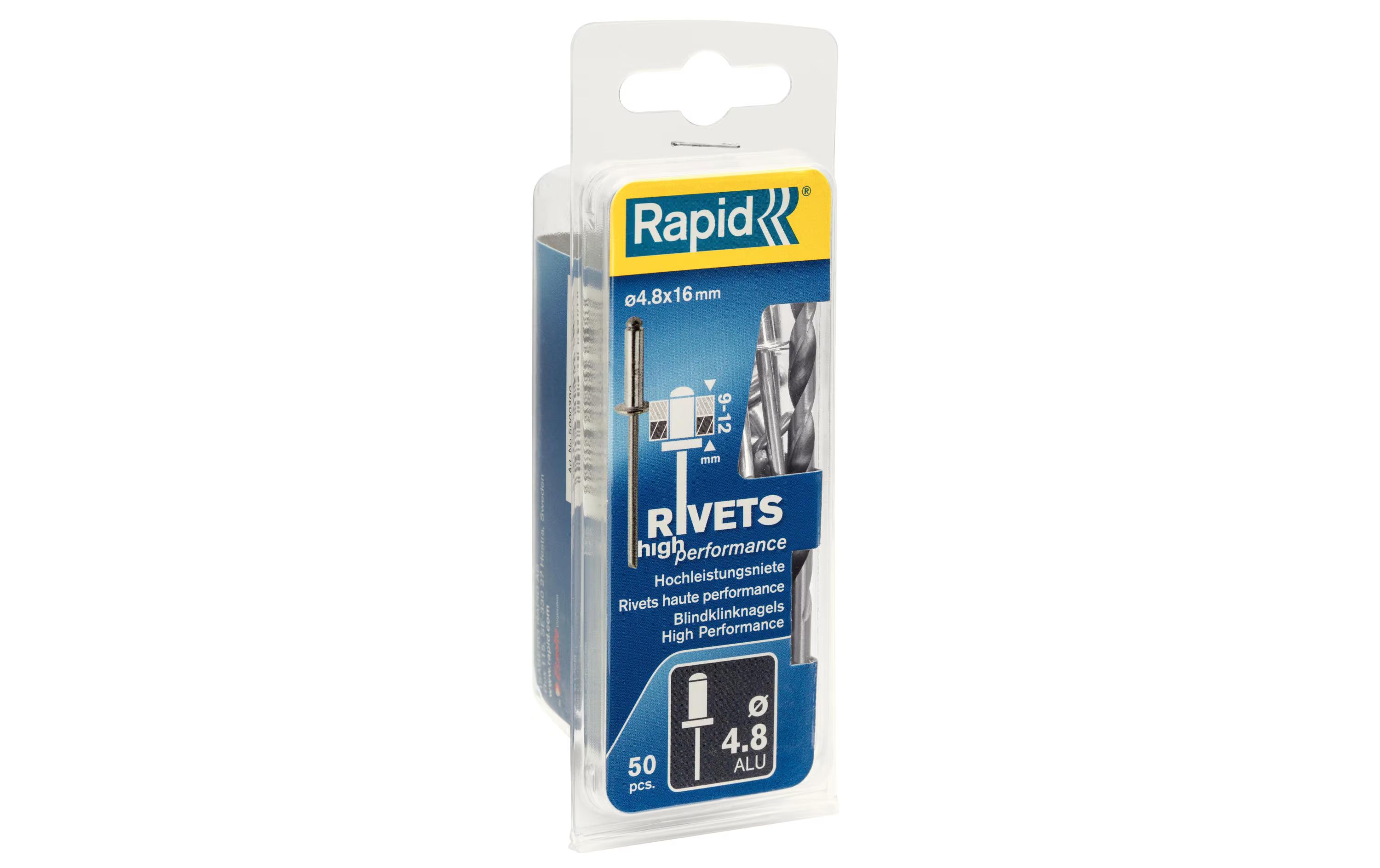 Rapid Blindnieten Aluminium 4,8x16mm