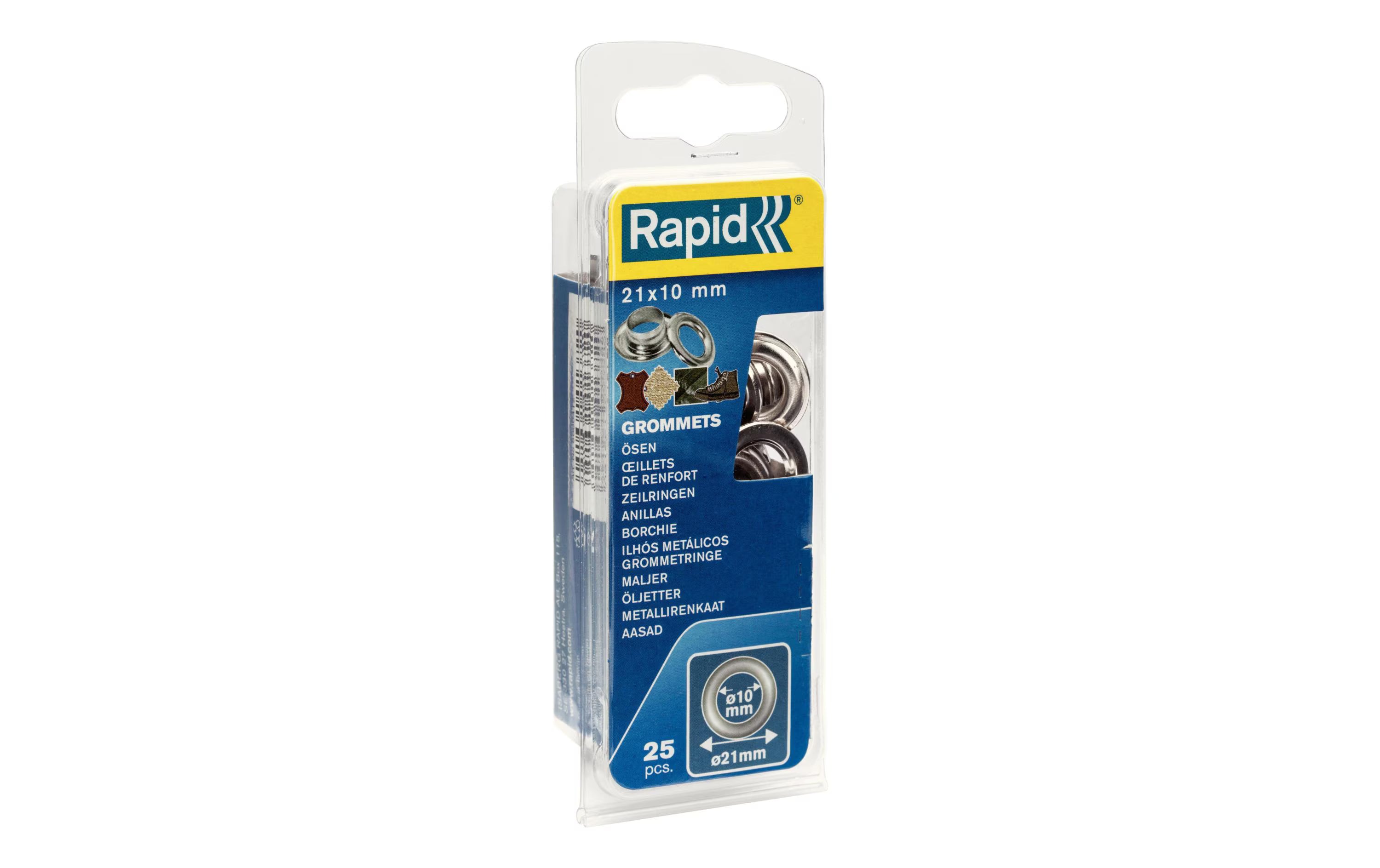 Rapid Ösen mit Ring 21x10mm, 25 St.