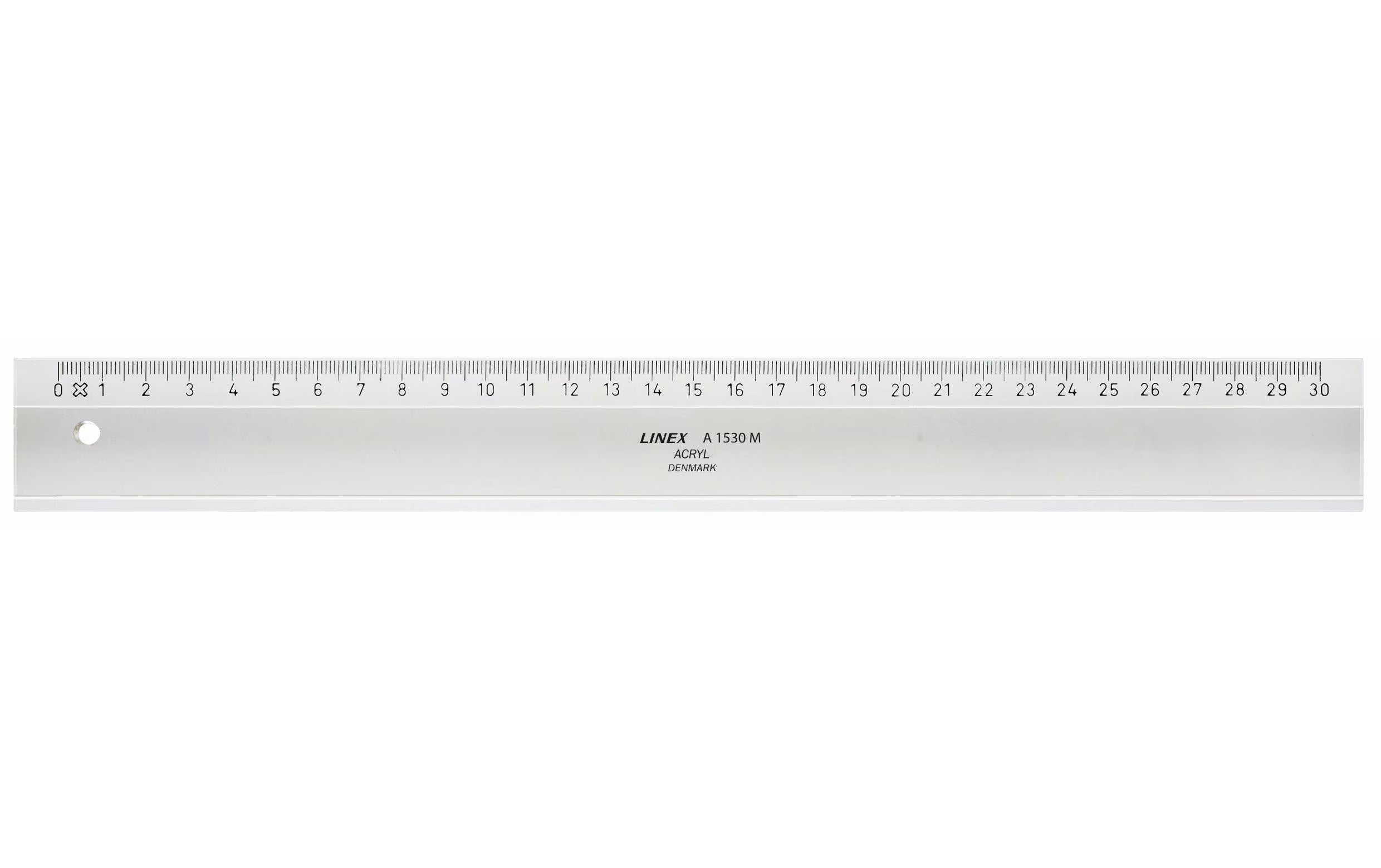 Linex: Lineal 30cm, Tuschekante