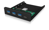 ICY BOX USB 3.0/2.0 Hub Front Panel