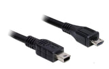 USB2.0 Micro-Kabel, 1m, Mini-B - Micro-B