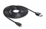 USB2.0-Kabel Easy A-MicroB: 3m