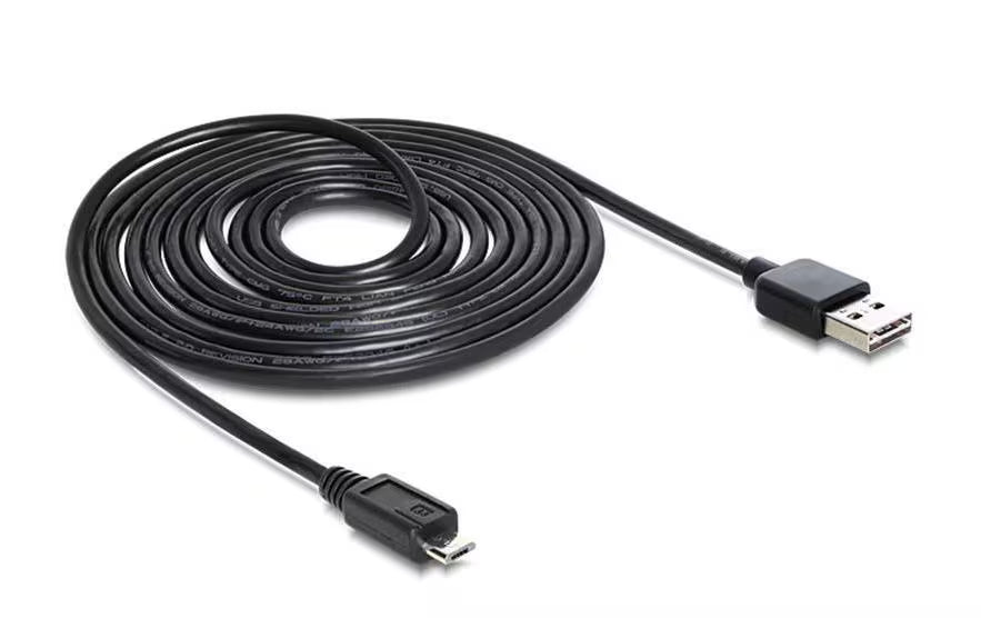 USB2.0-Kabel Easy A-MicroB: 3m