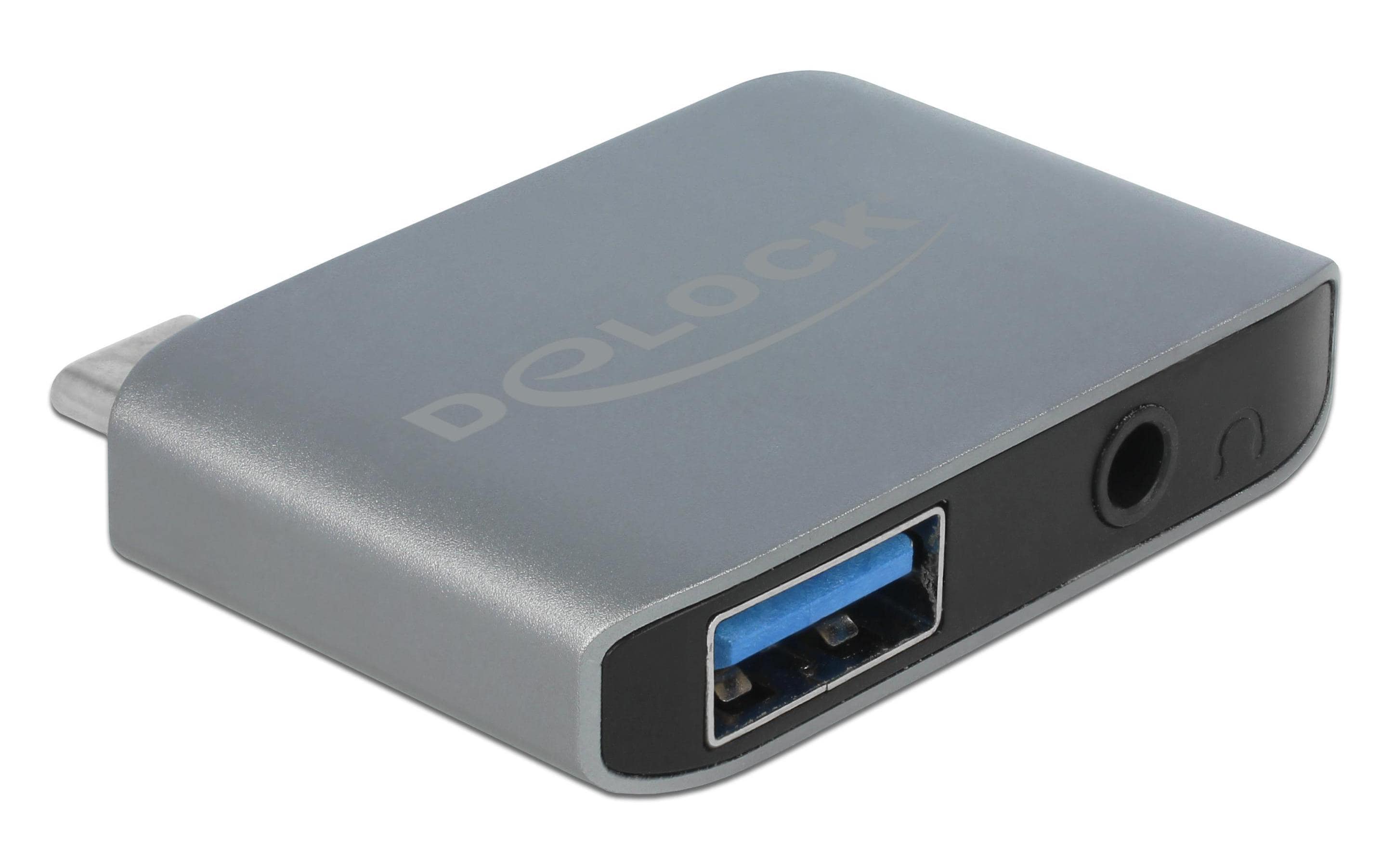 Delock USB-C Soundadapter, 3.5mm, USB-A 3.0