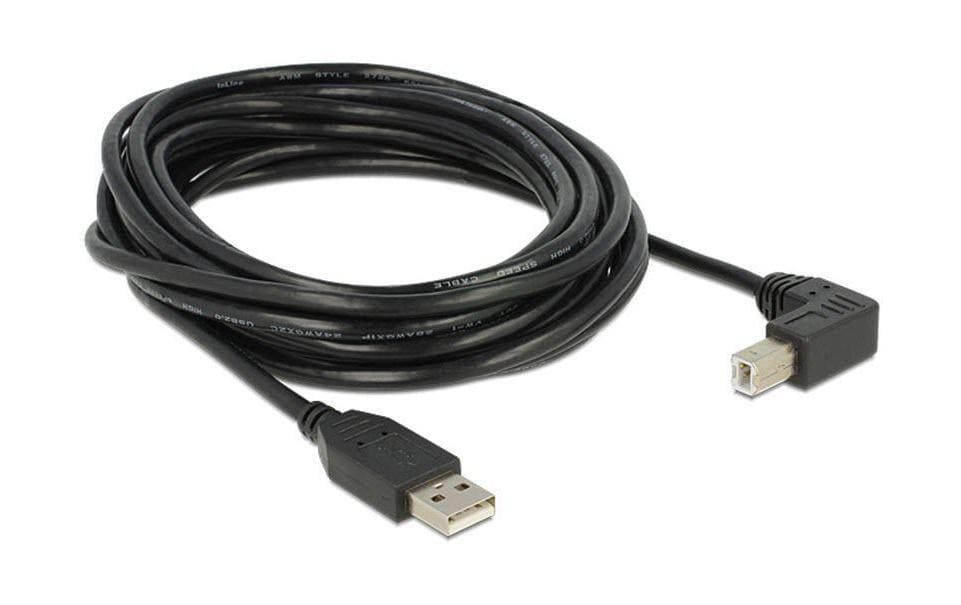 Delock, USB 2.0-Kabel USB A - USB B 5 m