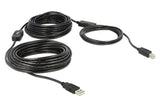 USB Kabel Typ A-B, 20m, schwarz