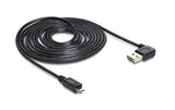 USB2.0-Kabel Easy A-MicroB: 5m