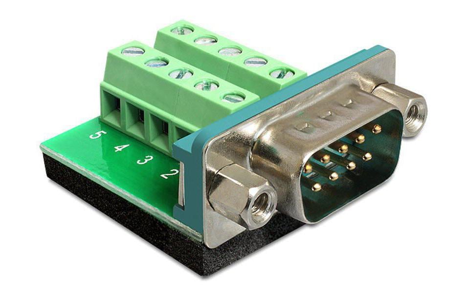 Delock Terminalblock RS232 DB9 Stecker