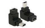 USB Adapter Mini-B zu Mini-B, 90° gewinkelt