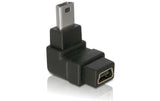 USB Adapter Mini-B zu Mini-B, 90° gewinkelt