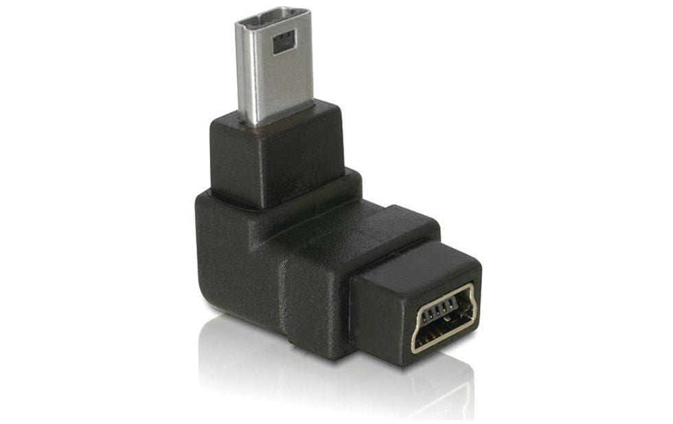 USB Adapter Mini-B zu Mini-B, 90° gewinkelt