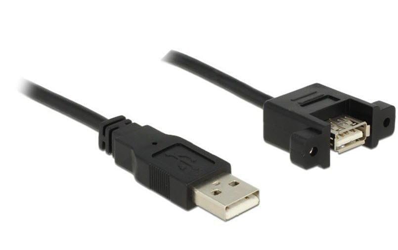 USB2.0-Kabel A-A: 1m, zum einseitig Einbau
