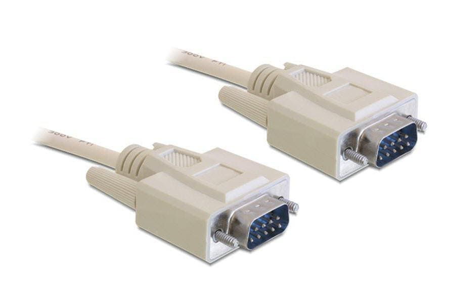 Serielles Kabel DB9 St.-St. 2m, RS-232