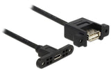 USB2.0-Kabel A-MicroB: 1m, zum Einbau