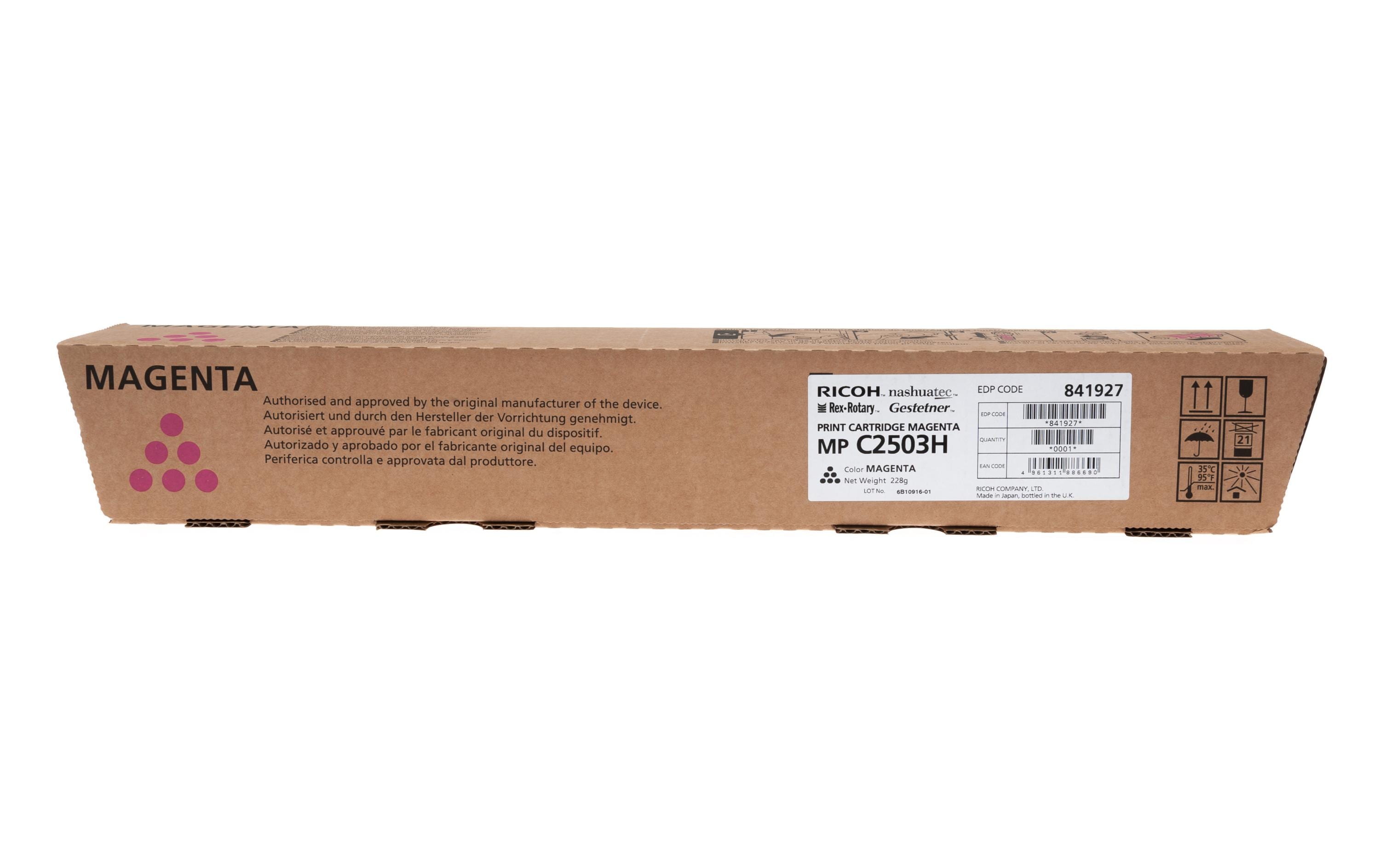 RICOH Toner MPC2503, magenta, 9'500S. @5%,