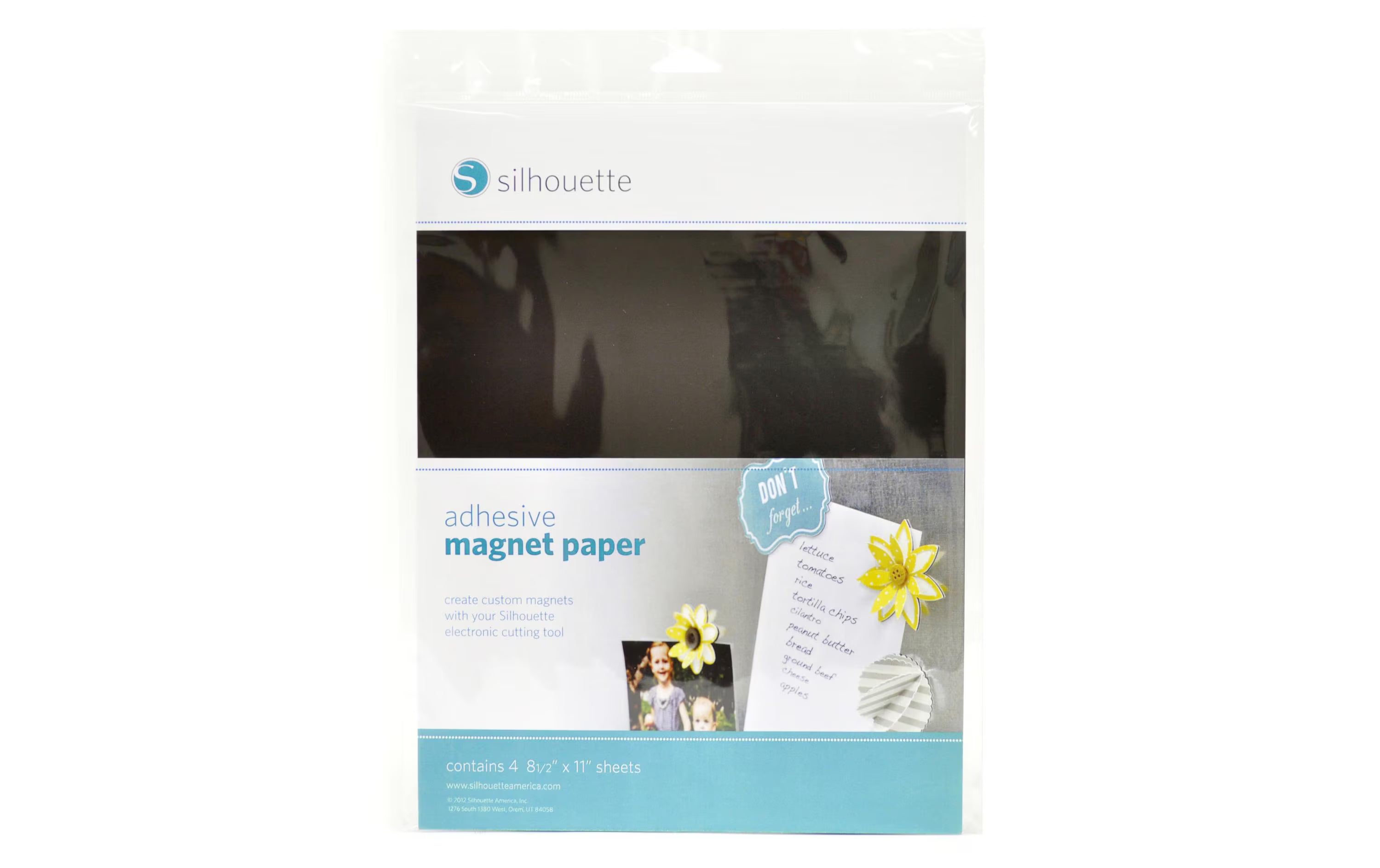 Silhouette Magnet Papier klebend