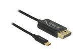 Delock USB-C - DP Kabel, 1m, koaxial