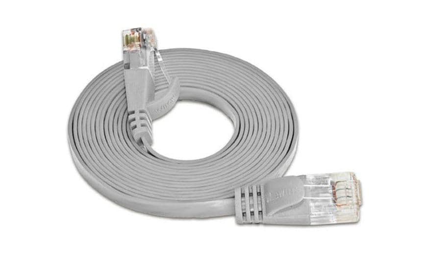 SLIM Slimpatchkabel 1.5m, Grau, Cat.6