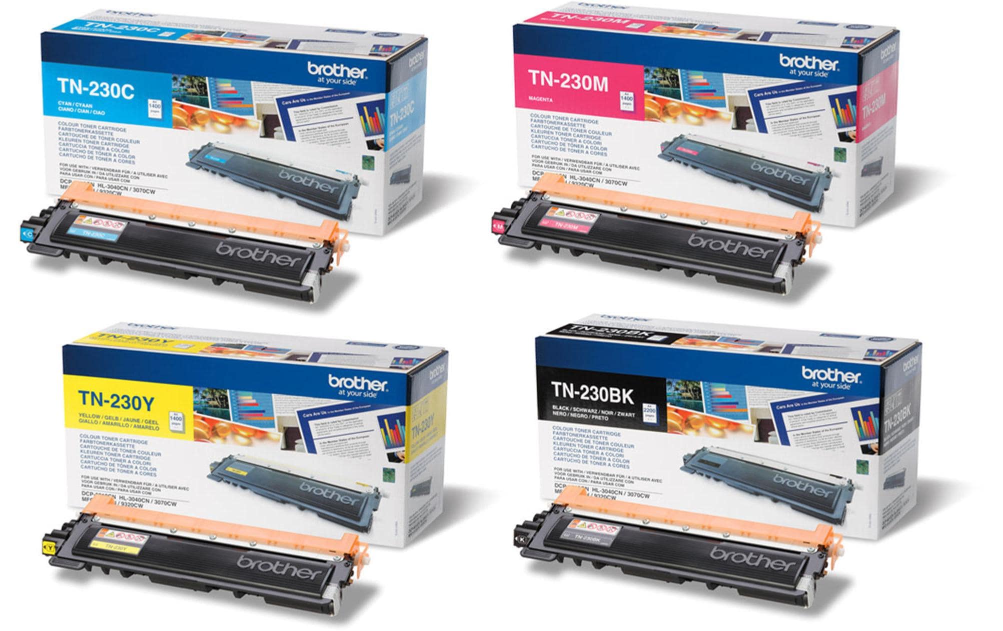 Brother Rainbow Kit TN-230BK/C/M/Y