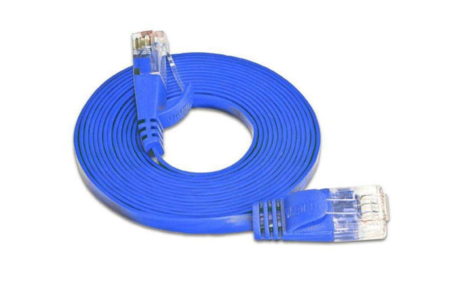 SLIM Slimpatchkabel 1m, Blau, Cat.6