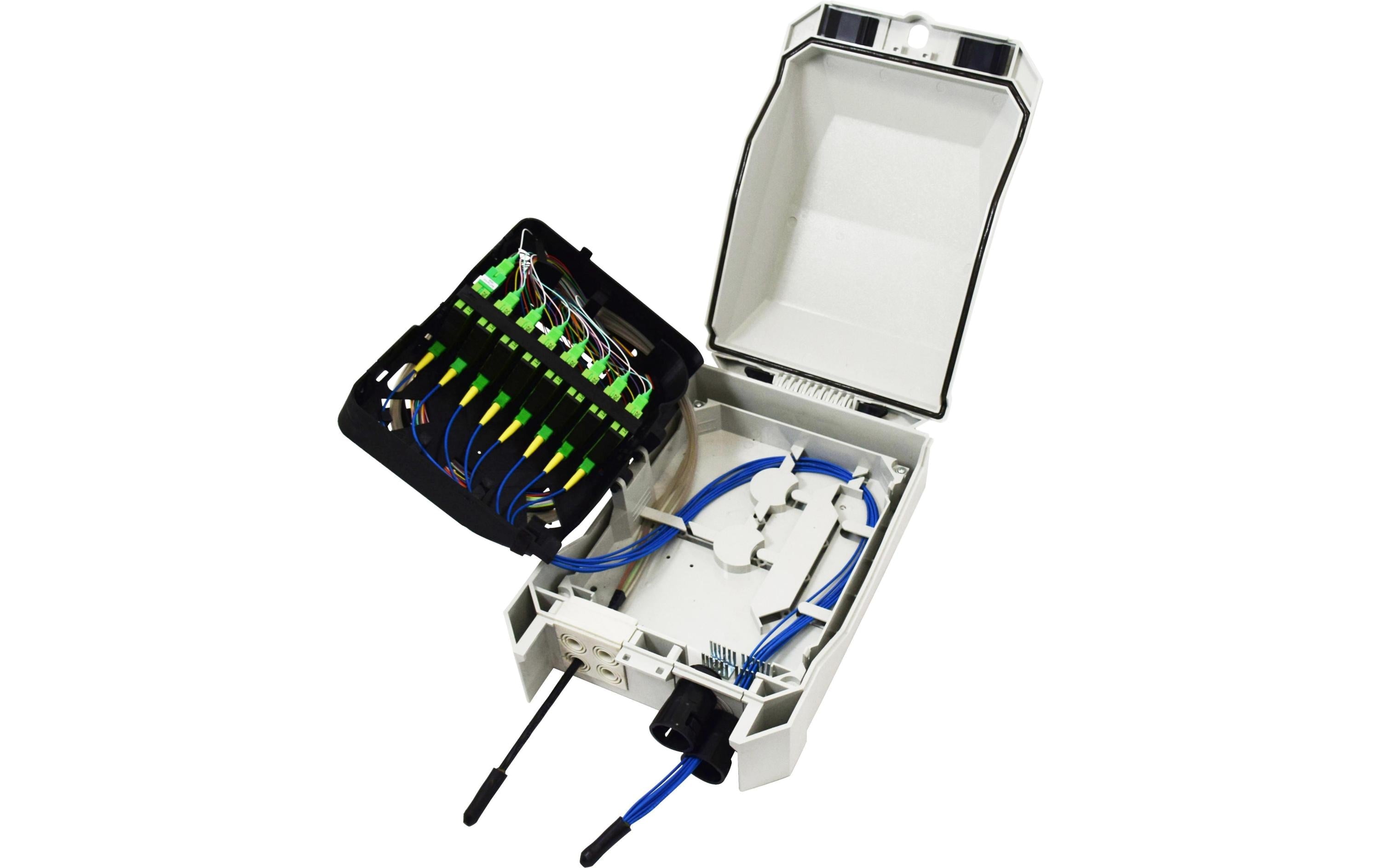 IP55 Patch-/Spleissbox gross, inkl. Kasette