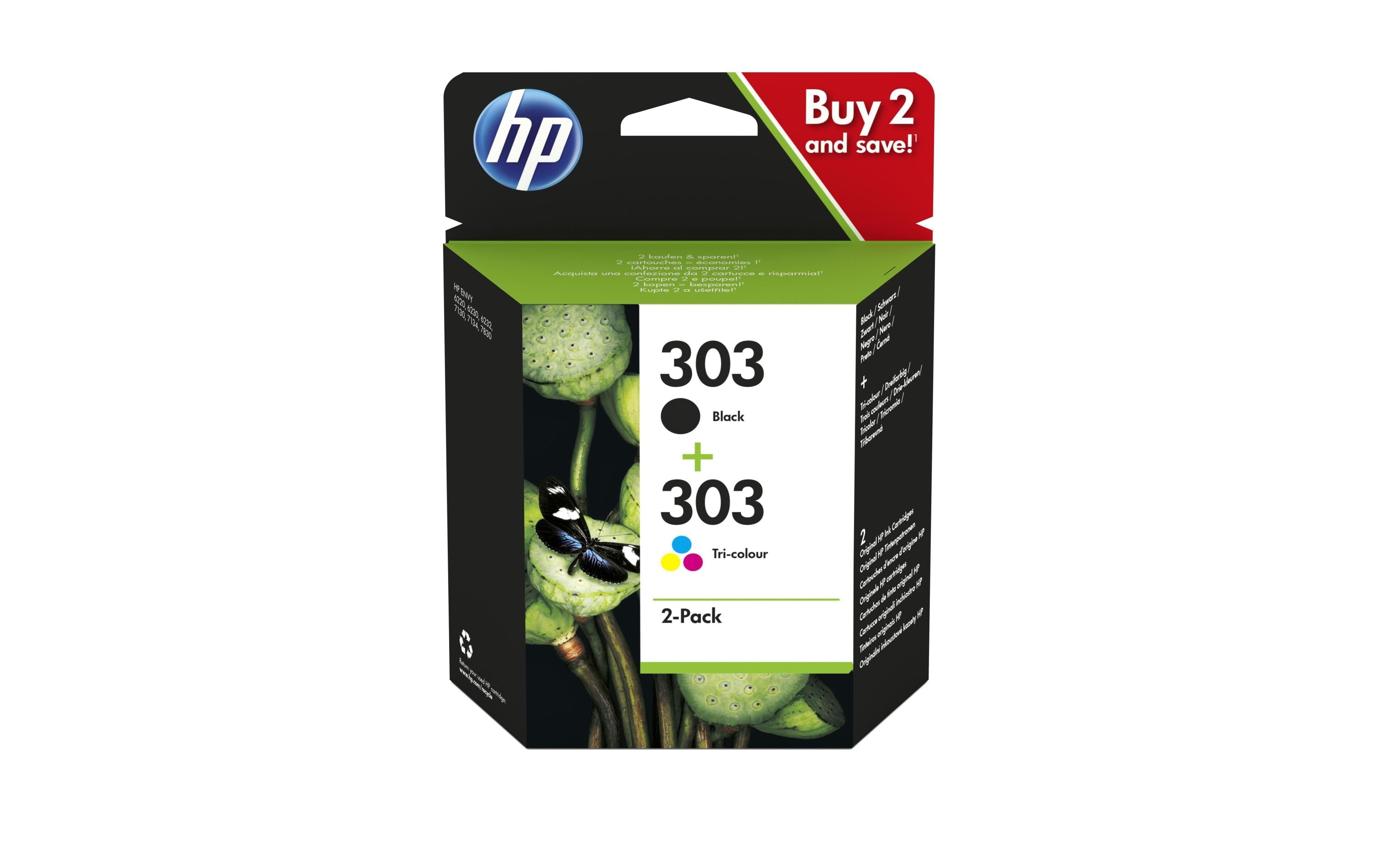 HP, Combopack Nr. 303 (Tinte 3YM92AE) C/M/Y