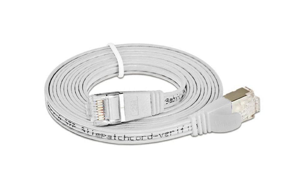 SLIM Slimpatchkabel 25cm, Weiss, Cat.6