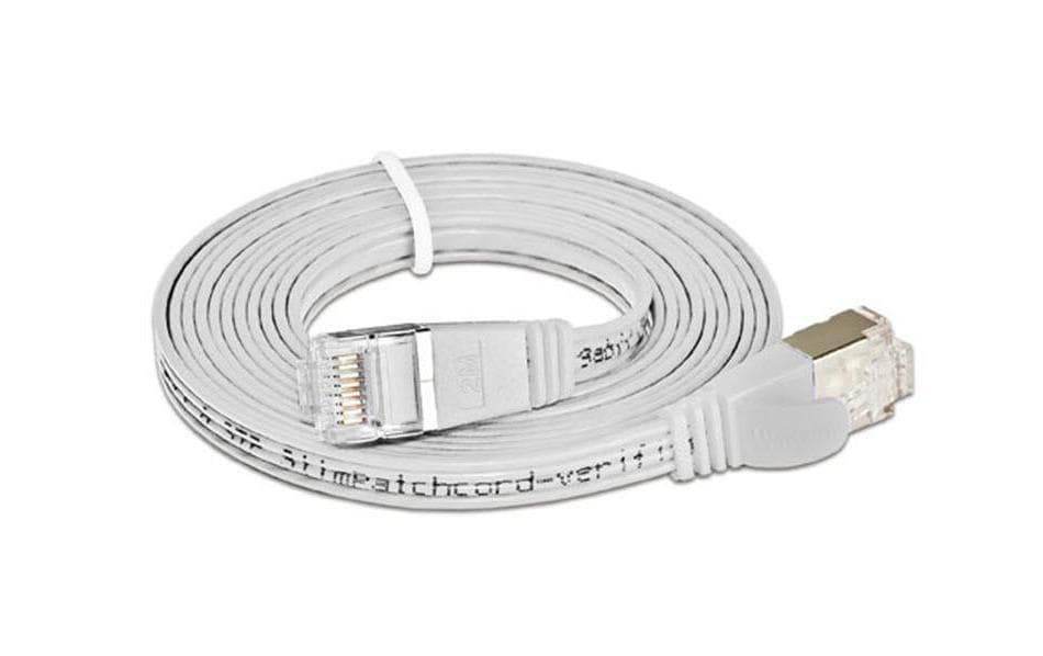 SLIM Slimpatchkabel 75cm, Weiss, Cat.6