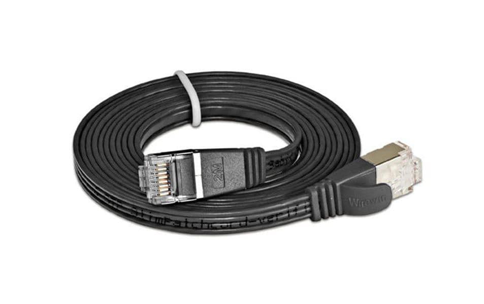 SLIM Slimpatchkabel 3m, Schwarz, Cat.6