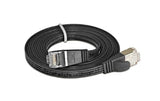 SLIM Slimpatchkabel 50cm, Schwarz, Cat.6