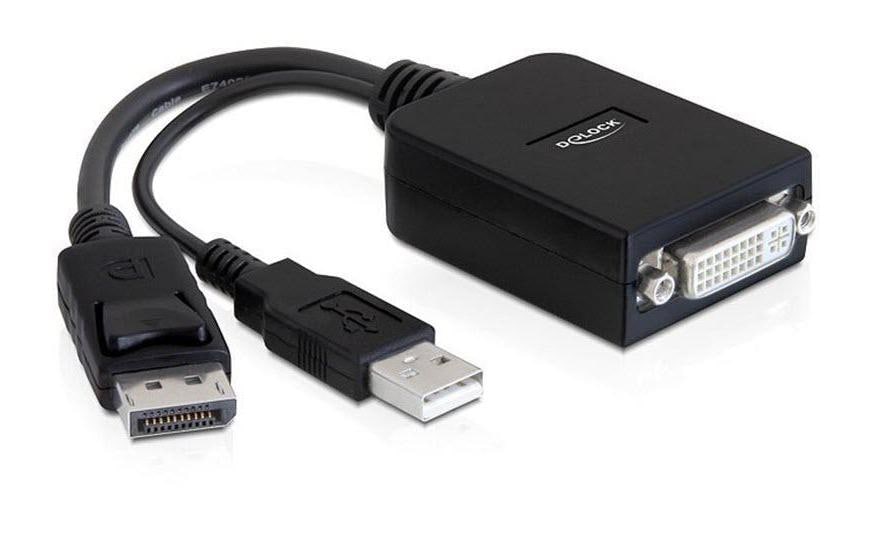 Monitoradapter DP zu DVI24+5-Bu, aktiv