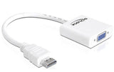 Monitoradapter HDMI-A zu VGA-Bu weiss