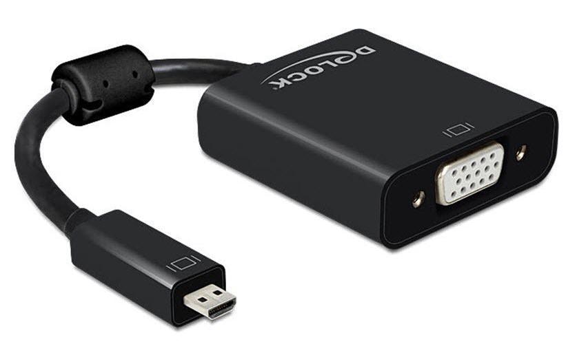 Monitorkonverter Micro-D HDMI zu VGA+Audio